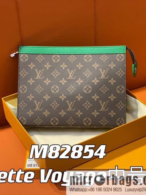 [Premium‑quality] M61692 monogram green M82854 clutch bag series Pochette Voyage medium handbag