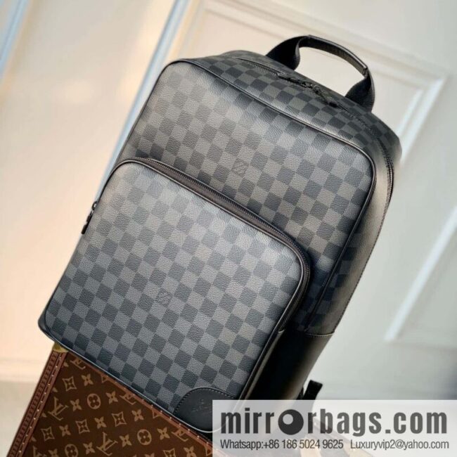 M45335 Black Flower Dean backpack Monogram Macassar backpack