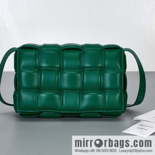 Bottega Veneta Padded Cassette Bag Model; 591970 BV Cassette Pillow Bag, Racing Green