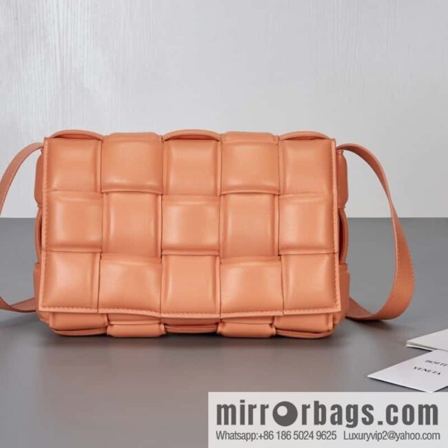 Bottega Veneta Padded Cassette Bag Model; 591970 BV Cassette Pillow Bag, Peach Powder