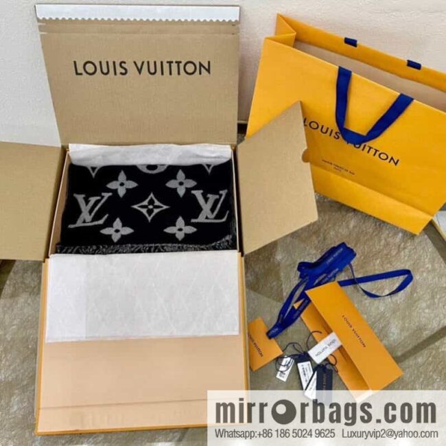 LV Louis Vuitton SIMPLY LV wool long towel m76964 m76966