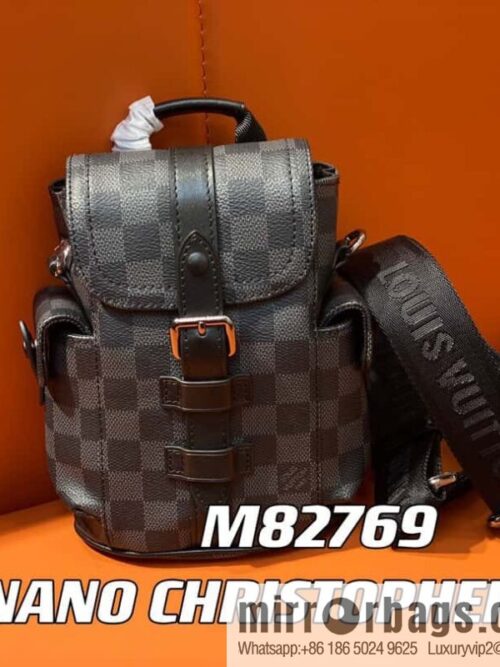 [Boutique‑grade] M82769 Haige, men\'s bag mini backpack series, autumn and winter new NANO CHRISTOPHER handbag Christopher backpack M82769