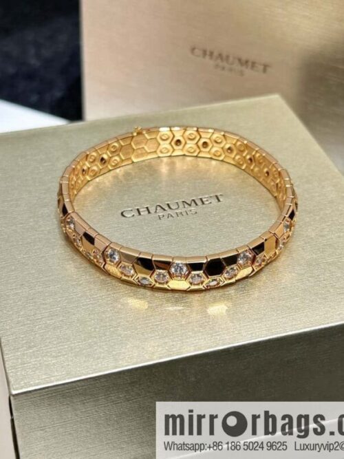 IMG_8180-800x800p5jwtsrbrha101365_20250702044106.jpg ❗️New ❗️ ☀️ CHAUMET BEE MY LOVE Love Nest Series Wide Edition Honeycomb Bracelet Bracelet ☀️