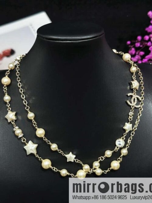 IMG_8194-800x800tnot3cdv23g101349_20250702044041.jpg ❗️New ❗️☀️ New ☑️ Chanel Double Pearl Star ⭐ Necklace ☀️