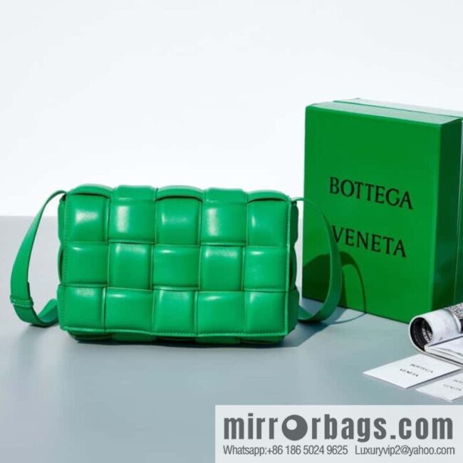 Bottega Veneta Padded Cassette Bag Model; 591970 BV Cassette Pillow Bag, Parrot Green