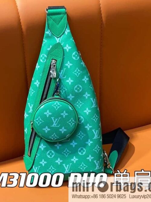[Boutique‑grade] M31000 green M30936 men\'s bag breast bag series DUO shoulder bag