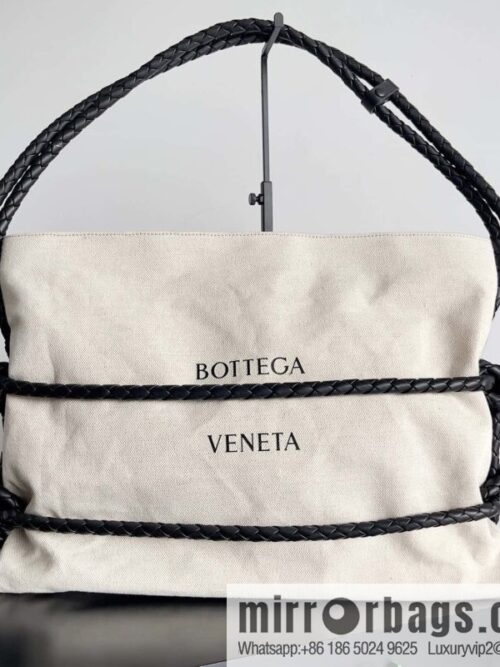 2023 BOTTEGA VENETA limited knot canvas tote bag model number: 743625