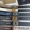 LOEVE Luo Yiwei stainless steel logo pattern metal buckle with the first layer of cowhide double-sided belt 40mm