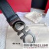 Ferragam Ferragamo, exquisite inverted 8-character hanging buckle hair, hair belt 3.5cm