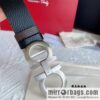 Ferragam Ferragamo, exquisite inverted 8-character hanging buckle hair, hair belt 3.5cm