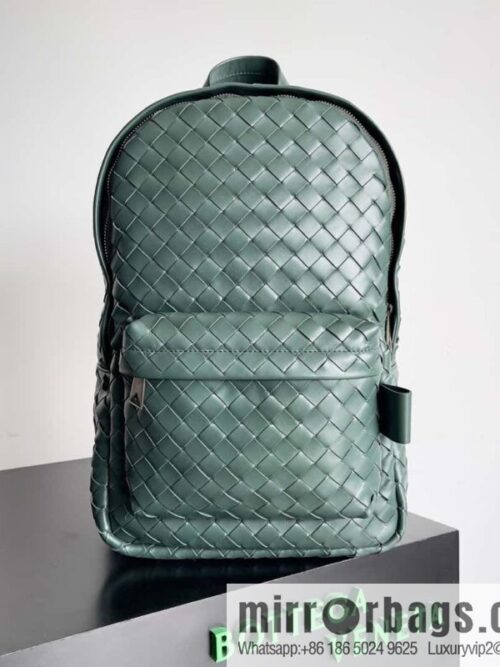 #Bv new men\'s backpack 730728 classic woven backpack model number: 730728 turquoise green