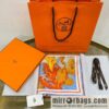 Hermes \"Atlantis\" 100% silk scarf