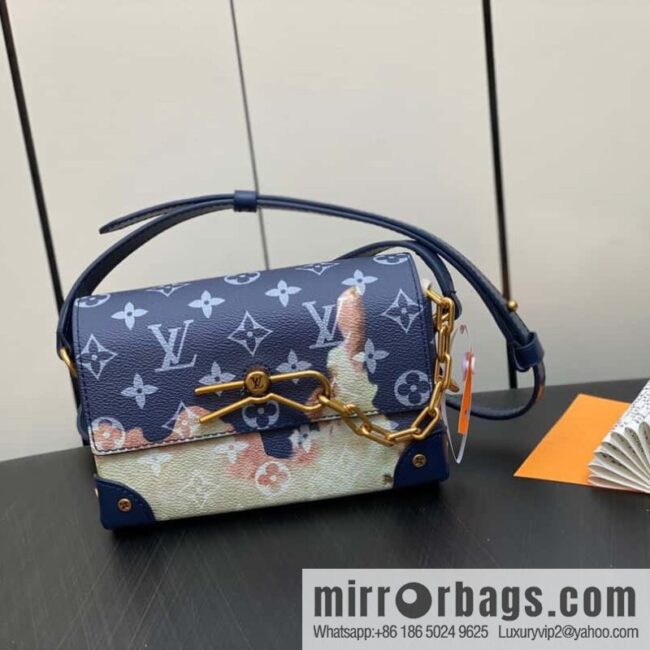 [Boutique‑grade] M82900 blue flame, men\'s bag messenger bag series, new Steamer series messenger bag