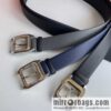 Cartier stainless steel inlaid diamond pin buckle with first layer cowhide 3.5cm belt