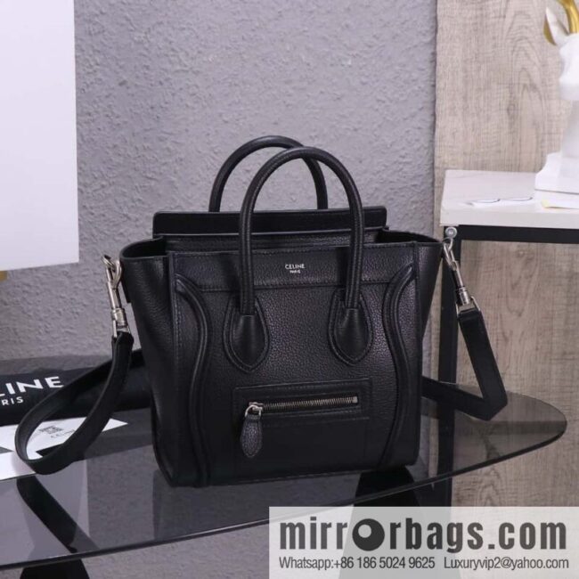 [Premium quality, all-steel hardware] Celine nano Luggage smiley face bag, model 168243