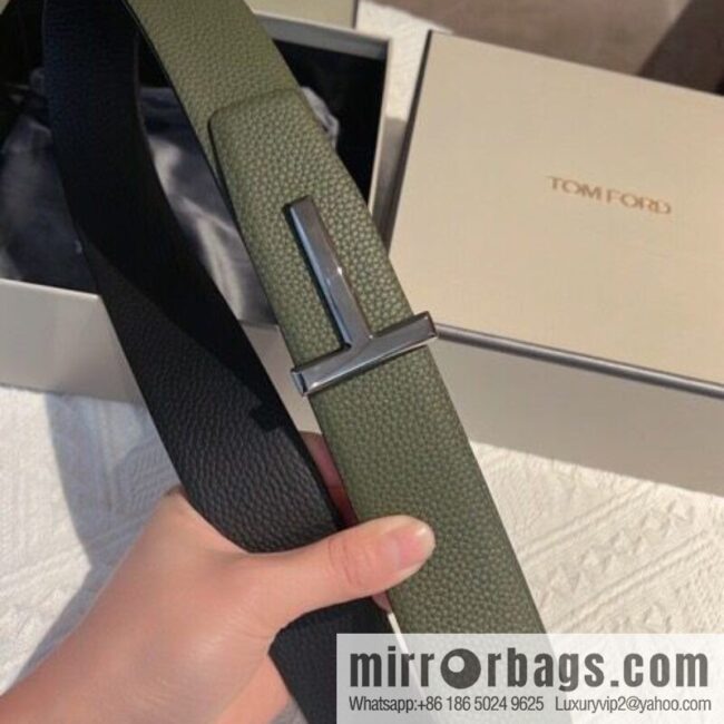TOMFORD Tom Ford, Men\'s T-Buckle Double-Sided Belt 4.0cm