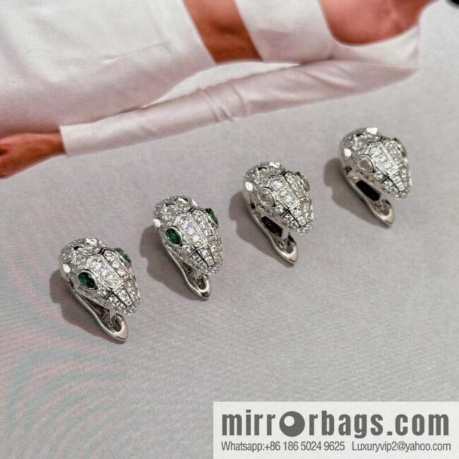 ❗️New ❗️ ☀️ BVLGARI SERPENTI Snakehead stud earrings ☀️