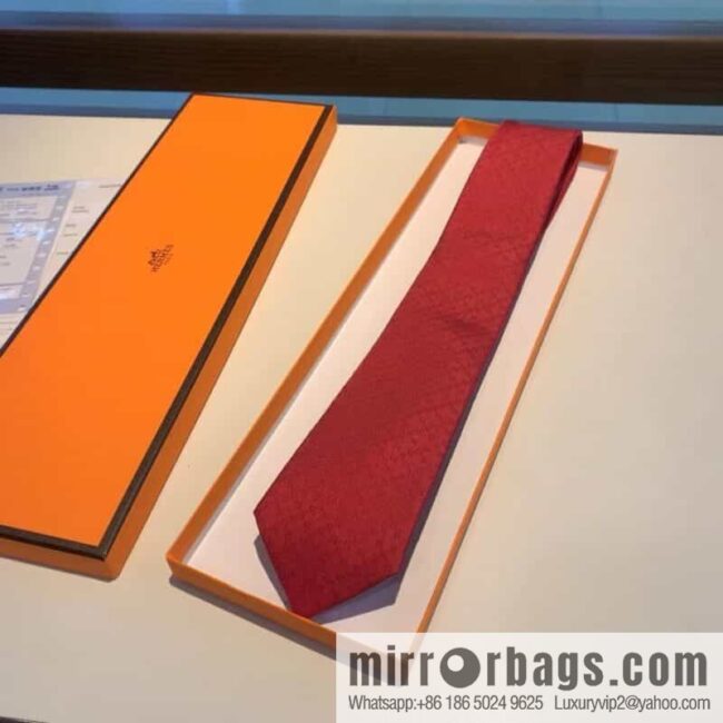 IMG_8906-800x800kfjx0fofscl83376_20250701203741.jpg Hermes Men\'s Rhombus H Plaid 100% Top Twill Silk Tie