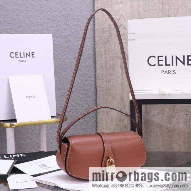 [Premium quality, all-steel hardware 】 𝗖𝗘𝗟𝗜𝗡𝗘 | 𝗧𝗔𝗕𝗢𝗨 𝗖𝗟𝗨𝗧𝗖𝗛 𝗕𝗮𝗴 padlock full leather bag, model: 101593/full leather model