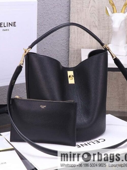 [Premium quality, all steel hardware] CELINE Bucket 16 calfskin bucket bag No.: 195573