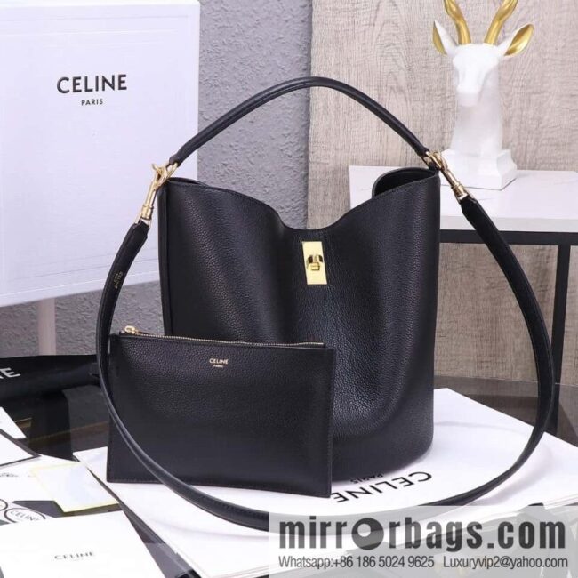 [Premium quality, all steel hardware] CELINE Bucket 16 calfskin bucket bag No.: 195573