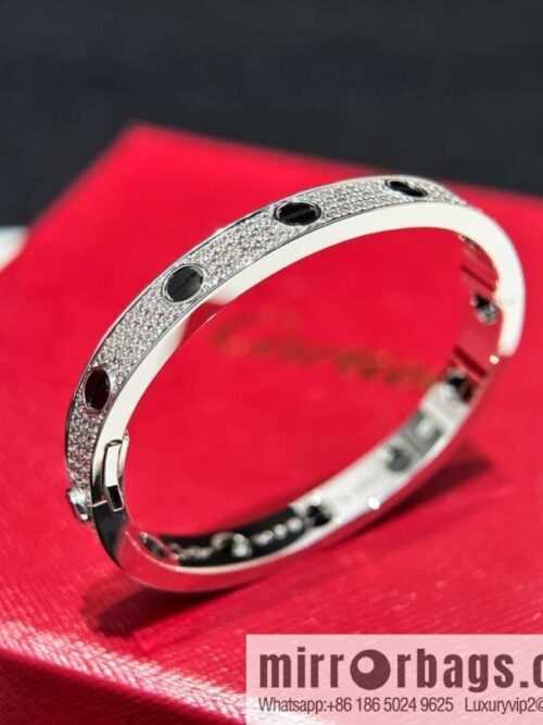 ☀️Cartier Classic Love Series Black Nail Gypsy Bracelet☀️