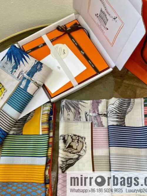 Hermes \"New Grand Theater\" Silk Shawl Scarf