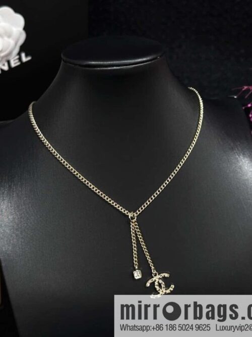 IMG_9135-800x800zhrfqljsm1n100773_20250702042507.jpg ❗️New ❗️ Chanel necklace ☀️ new ☑️ Chanel double c fringe necklace ☀️