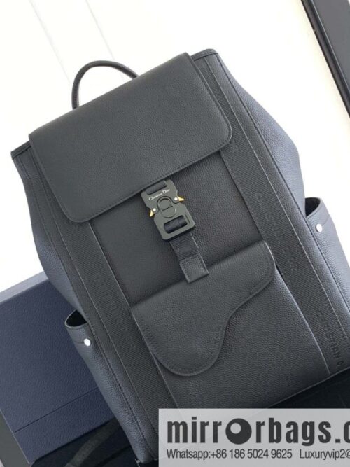 DIOR Oblique printed saddle backpack