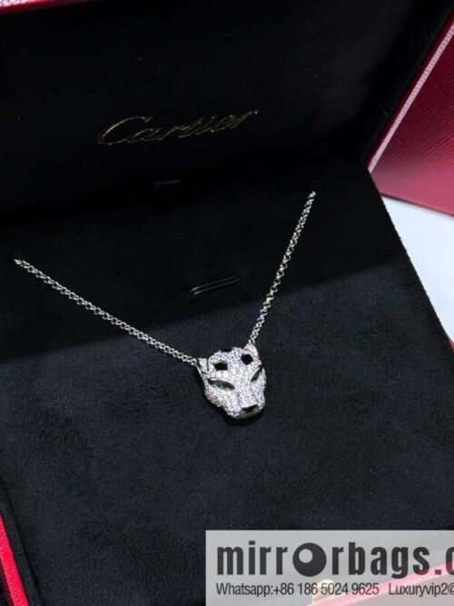 ❗️CNC version ❗️ ☀️ Cartier classic full diamond leopard necklace ☀️