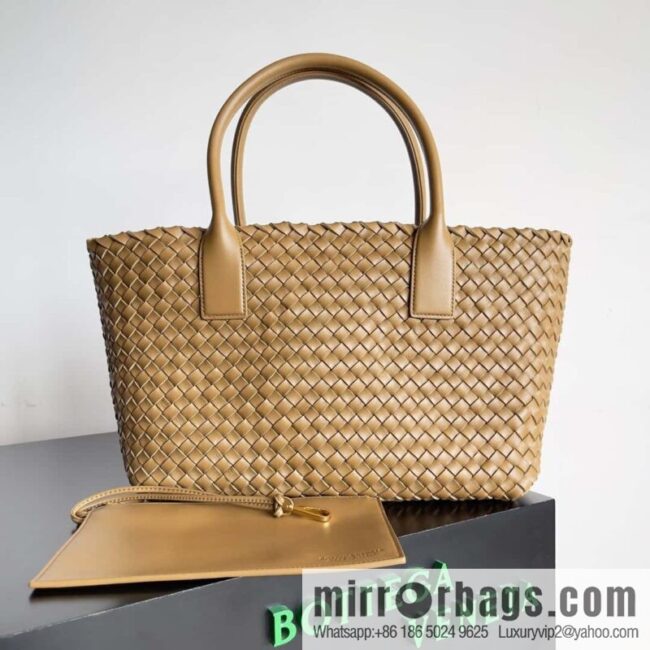 B new Cabat medium shopping bag model number: 608810 mustard green