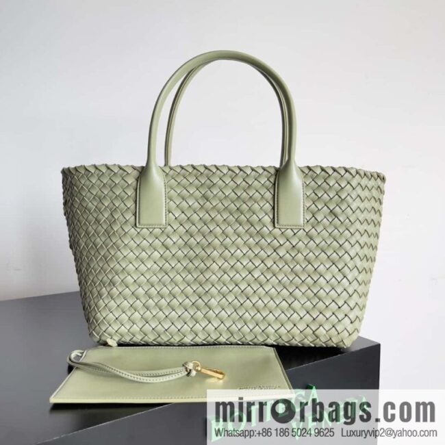 B new Cabat medium shopping bag model number: 608810 travertine green