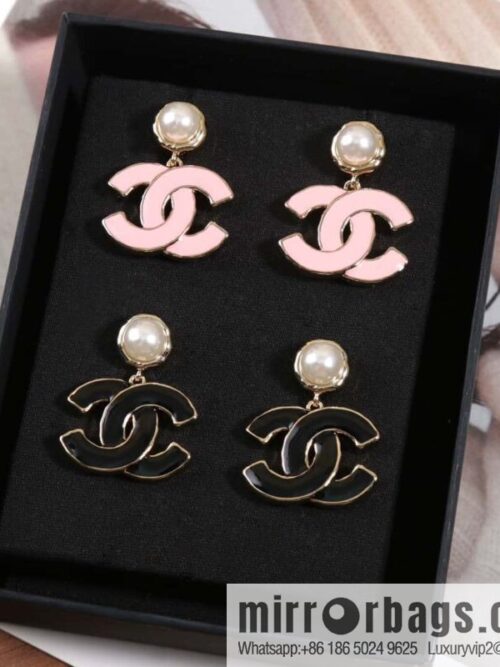 IMG_9516-800x800g40yeqxp2bf140649_20250705015352.jpg ☀️New ☑️ chanel c2 double c pink black oil drop pearl earrings ☀️