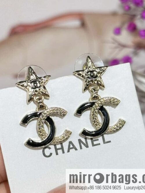 IMG_9536-800x8005cwkthea5lj100321_20250702041243.jpg ❗️New ❗️☀️ new ☑️ Chanel c2 double c black dripping star stud earrings ☀️