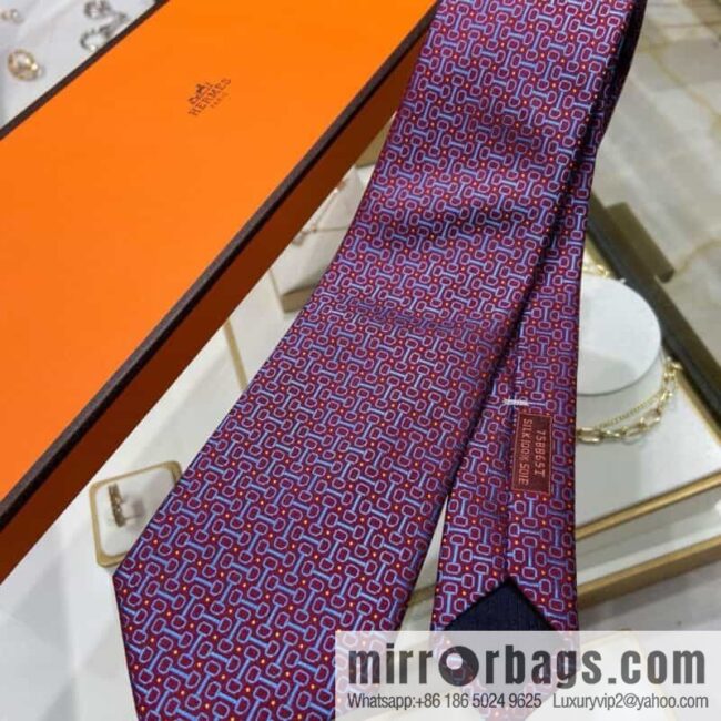IMG_9564-800x800vwuexw2lapt83331_20250701203636.jpg Hermes Hermes H Buckle Printed 100% Top Twill Silk Tie