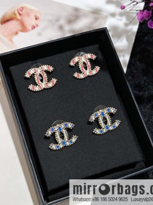 IMG_9578-800x800nlh0ulln0ky100277_20250702041126.jpg ❗️New ❗️☀️ new ☑️ chanel c1 double c vertical stripe enamel stud earrings ☀️