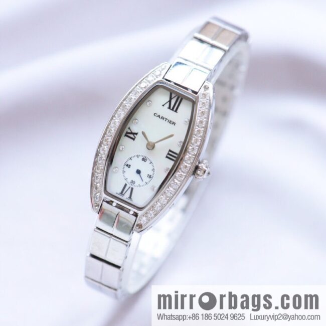 Cartier-CARTIER MINI wine barrel two and a half needle women\'s watch, imported quartz movement