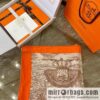 Hermes Handmade curled cashmere and silk blend shawl
