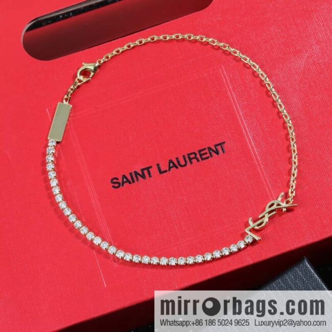 Saint Laurent Golden Diamond YSL Necklace