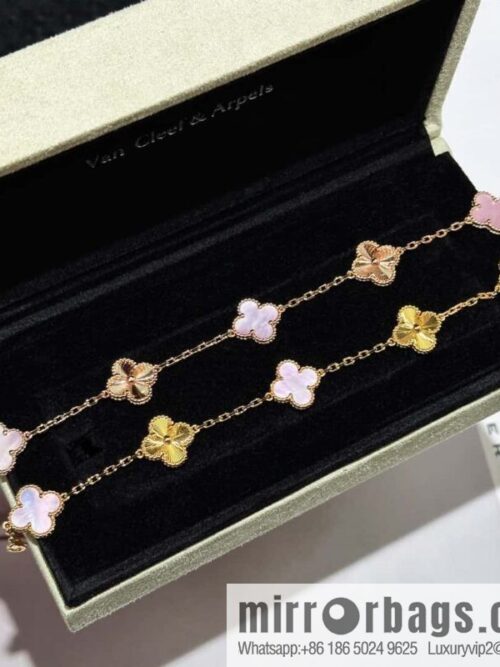 IMG_9764-800x800nkk1ytrmavi91590_20250702003716.jpg ❗️CNC version ❗️ ☀️ Van Cleef & Arpels engraved laser powder shell four-leaf clover five-flower bracelet ☀