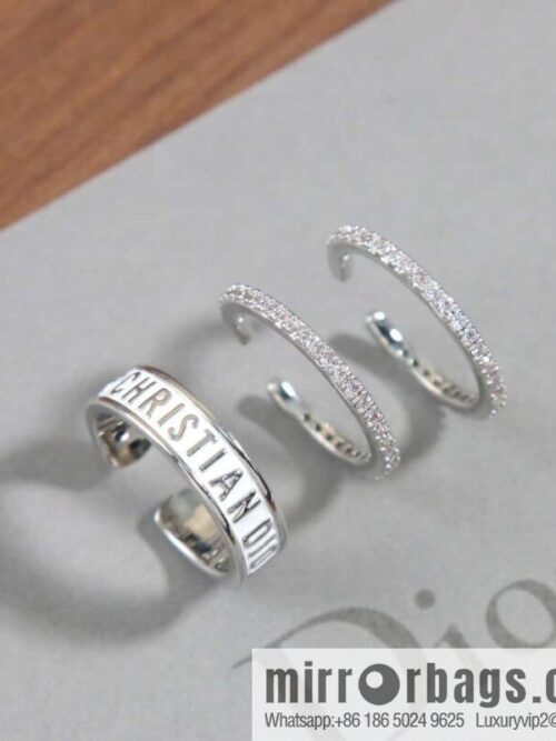 New Dior alphabet ring set