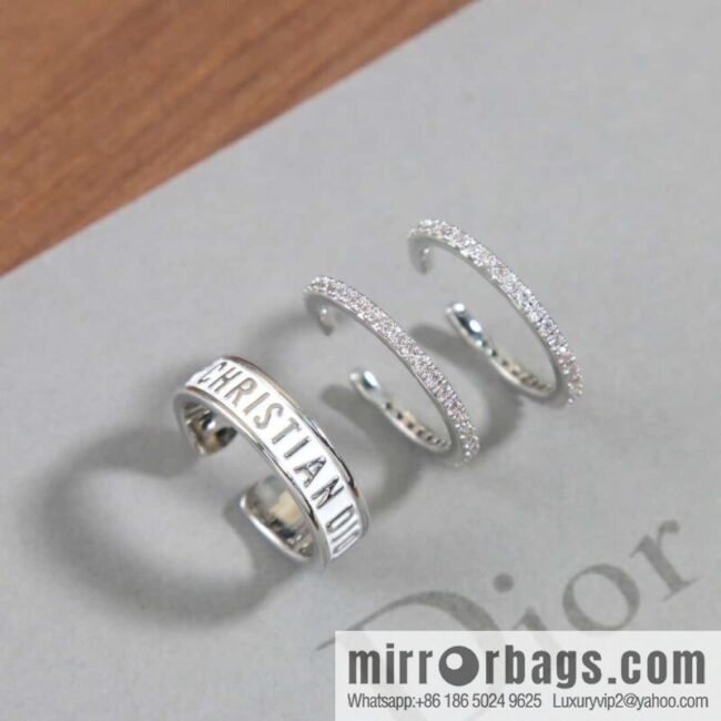 New Dior alphabet ring set