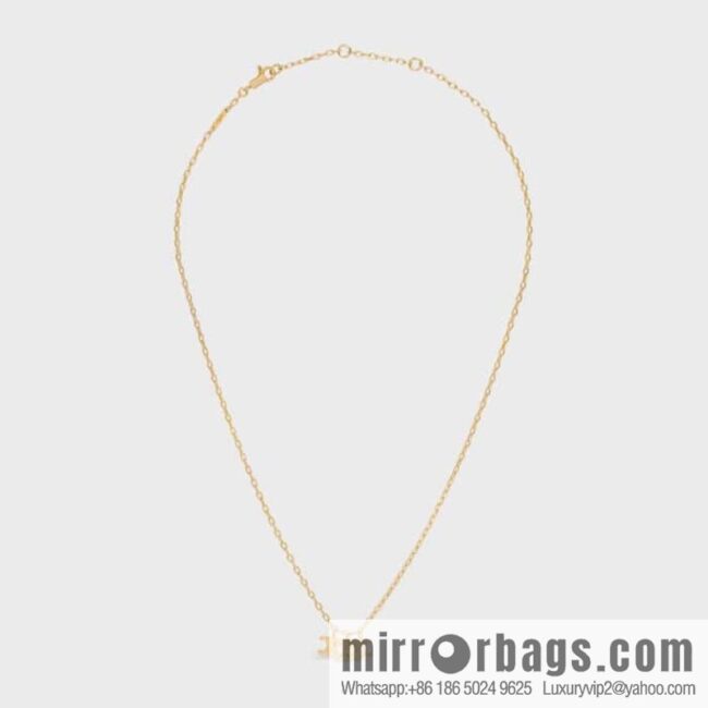 New Celine tassel gold letter necklace