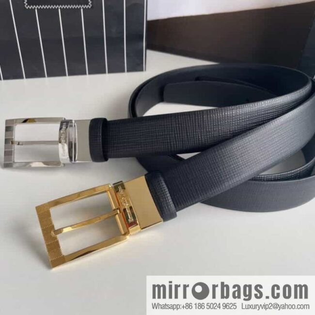 Ermengildo. Zein Zegna men\'s business leisure rotating pin buckle imported first layer cowhide belt 3.5cm