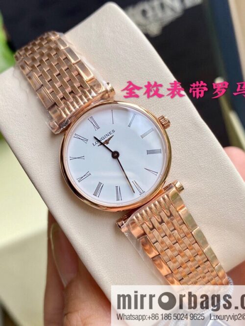 Ultra-thin 4mm~ Longines Garland Series - Elegant Luxury Ladies Quartz Watch