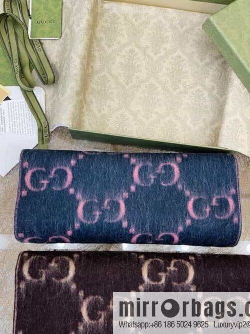 GUCCI Gucci GG diamond rhombus alpaca wool-blend scarf