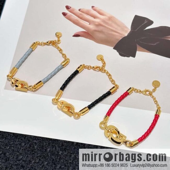 ❗️New ❗️ Dior Gold CD LOCK Bracelet Hand Rope