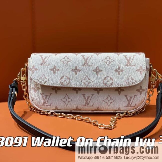 [Boutique‑grade] M83091 white flower M81911 chain bag series Wallet On Chain Ivy handbag