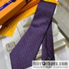 LV Louis Vuitton 100% Top Jacquard Silk Logo Tie