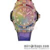 Hublot BIG BANG series, model 465.OX.9910.LR. 0999BIG BANG, HUB1710 automatic mechanical movement women\'s watch